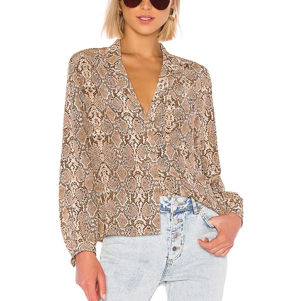 Anine Bing Lilah Silk Shirt